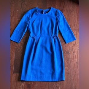 J. Crew Factory Blue Wool Anytime Dress
